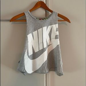 Large cropped and cut off Nike shirt